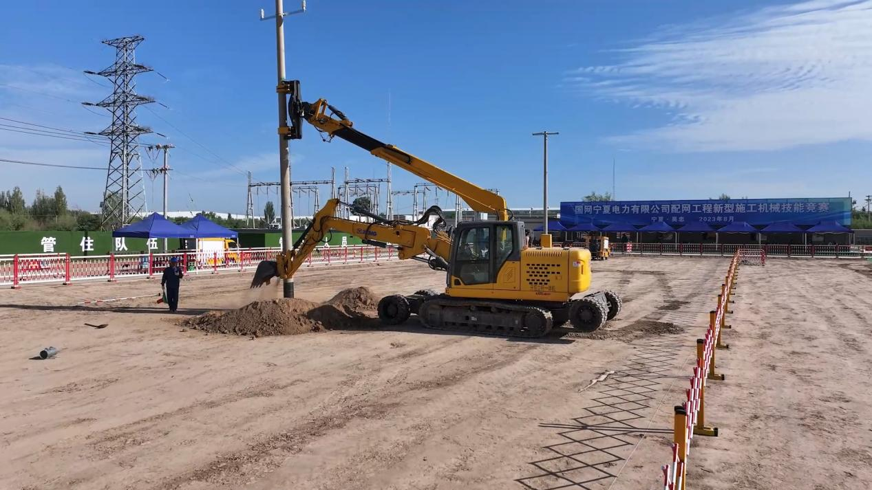 威尼斯9499开挖立杆一体机在宁夏应用的精彩体现